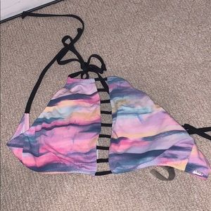 Pink Halter Bathingsuit Top